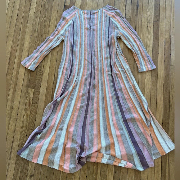 Anthropologie Moth Nora MIDI Striped Swing Dress | XS - Picture 4 of 6